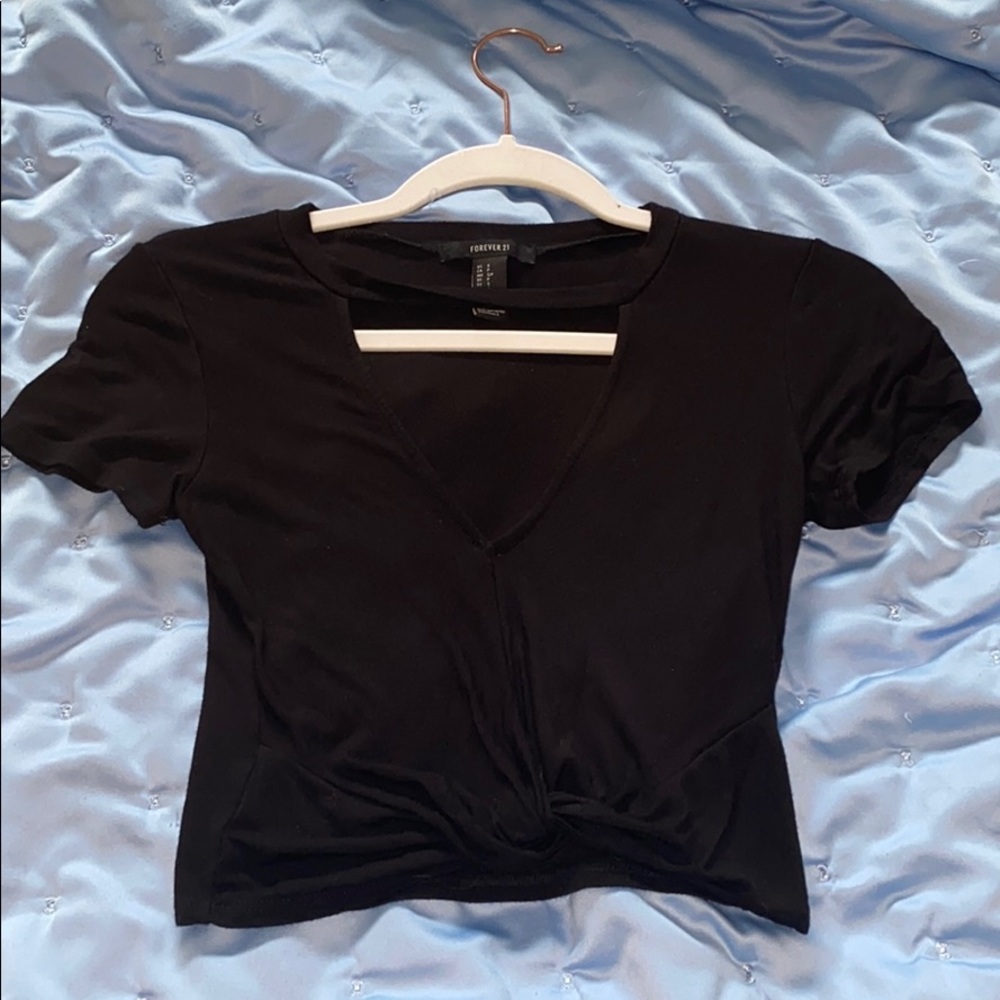 Black Forever 21 Crop Top